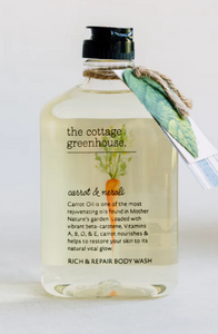 The Cottage Greenhouse Carrot & Neroli Moisture Rich Shower Oil & Body Wash