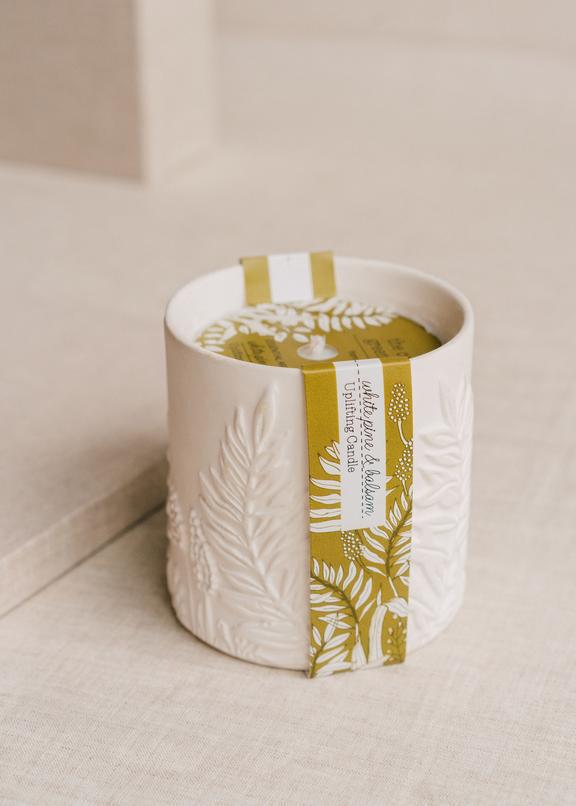 CGH  White Pine & Balsam Ceramic Candle
