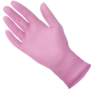 Periwinkle+ Powder Free Nitrile Pink Gloves - Small - ONE CASE 1,000 Gloves (10 x 100)