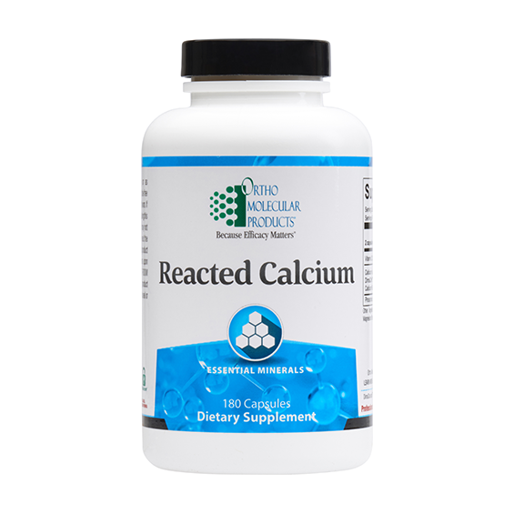 Ortho Molecular Products Reacted Calcium 180 Capsules