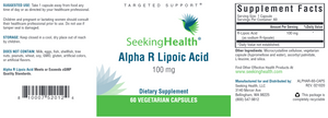 Seeking Health R-Lipoic Acid 100mg 60 capsules