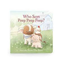 Load image into Gallery viewer, Bunnies By The Bay &quot;Who Says Peep Peep?&quot; Board Book