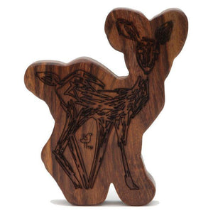 Fawn Wood Rattle Teether