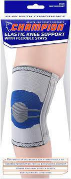 CHAMPION Elastic Knee Support  with Flexible Stays Large