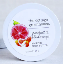 Load image into Gallery viewer, The Cottage Greenhouse Grapefruit &amp; Blood Orange Whipped Body Butter