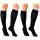 TRUFORM Ladies' Pattern Socks Black Medium (1973 Moderate Compression)